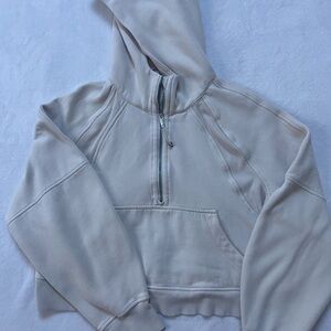 Lululemon Athletica Cream Zip-Up Jacket